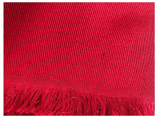 louis vuitton Monogram Shawl red pomme d'amour Vermelho - vista 8