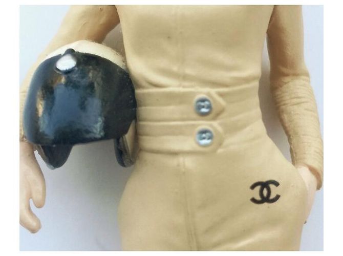 Collana Chanel Keira Knightley Biker Beige - vista 4
