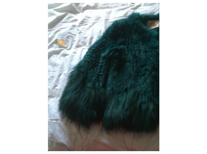 Twin Set Kunstpelzjacke Grün Größe 38 - Ansicht 6