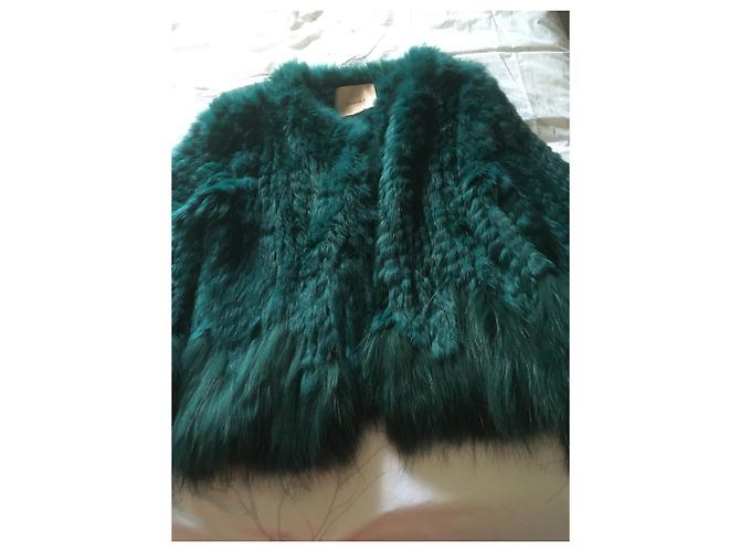 Twin Set Kunstpelzjacke Grün Größe 38 - Ansicht 8