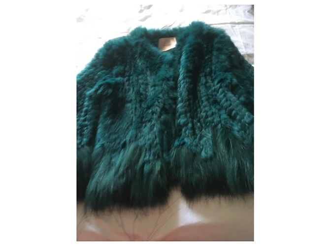 Twin Set Kunstpelzjacke Grün Größe 38 - Ansicht 9