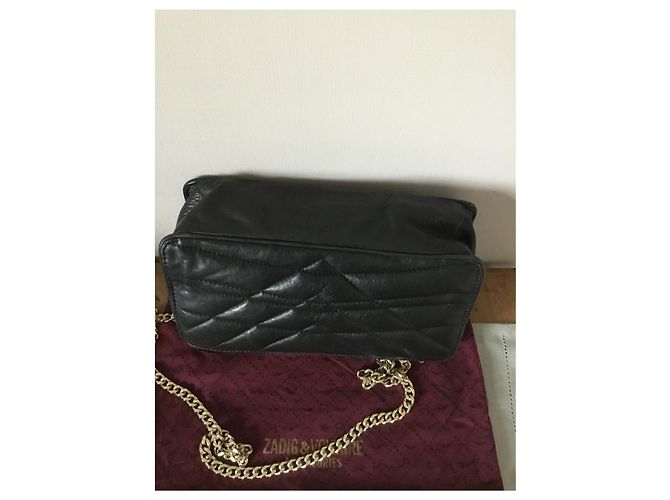 Borsa a tracolla Zadig & Voltaire in pelle di agnello nera Nero - vista 2