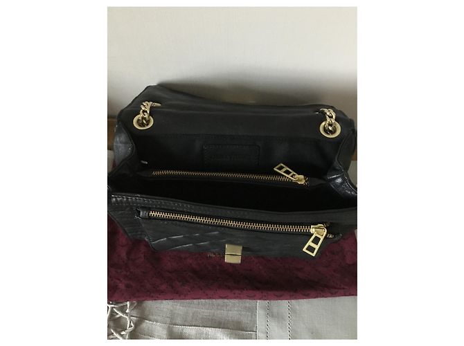 Borsa a tracolla Zadig & Voltaire in pelle di agnello nera Nero - vista 4