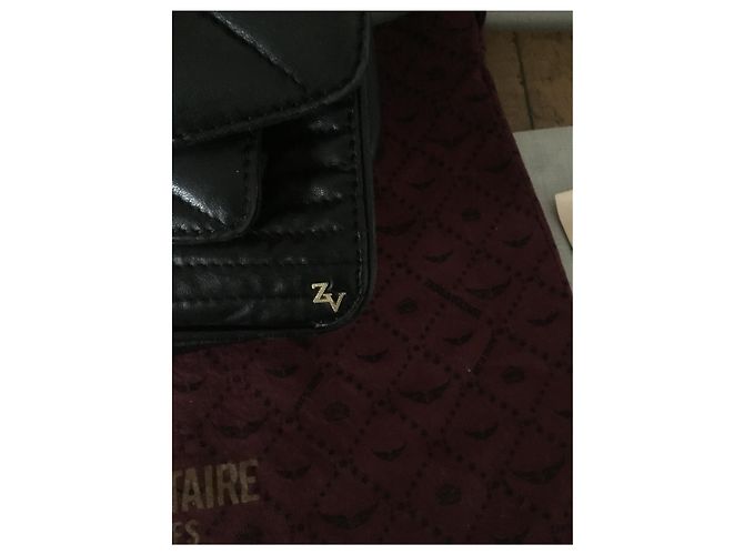 Borsa a tracolla Zadig & Voltaire in pelle di agnello nera Nero - vista 7