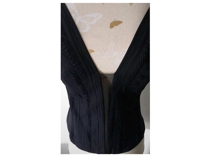 Bustier La Perla de seda negro 85C - vista 2