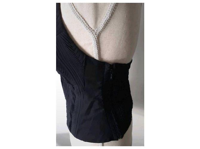 Bustier La Perla de seda negro 85C - vista 3