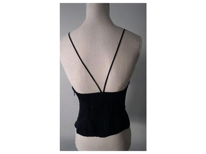 Bustier La Perla de seda negro 85C - vista 4