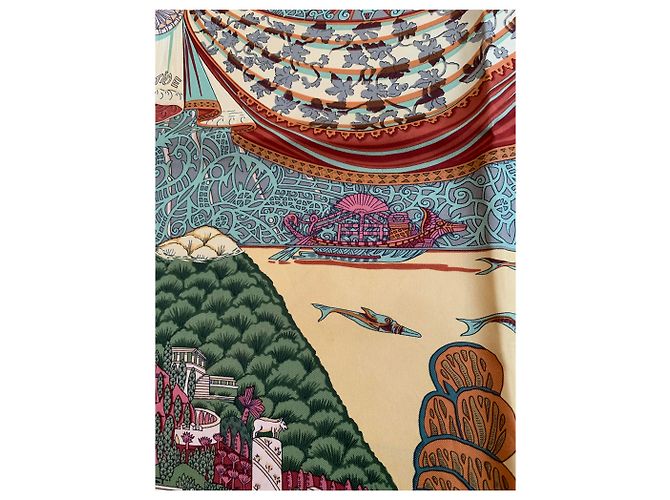 Hermès Lenço Atlantis Multicor - vista 5