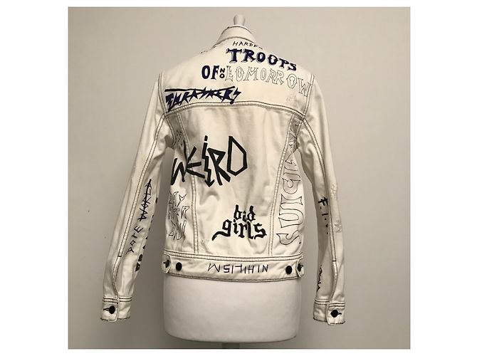 Filles à Papa Jeansjacke Creme Roh - Ansicht 3
