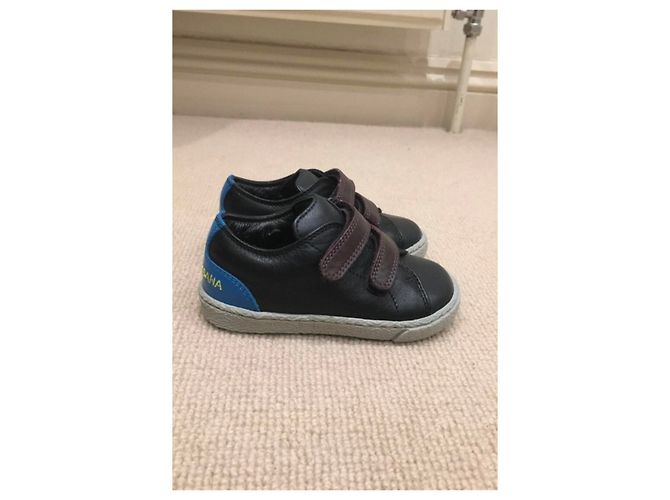 Baskets Dolce & Gabbana en cuir noir bébé garçon taille 20 - vue 2