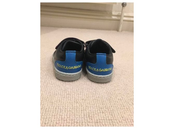 Baskets Dolce & Gabbana en cuir noir bébé garçon taille 20 - vue 5