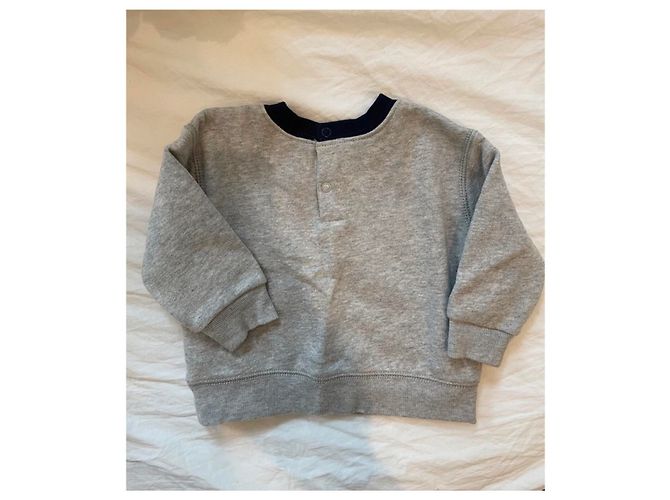 Sweat Ralph Lauren Polo Ski Bear Gris 9 Mois - vue 2