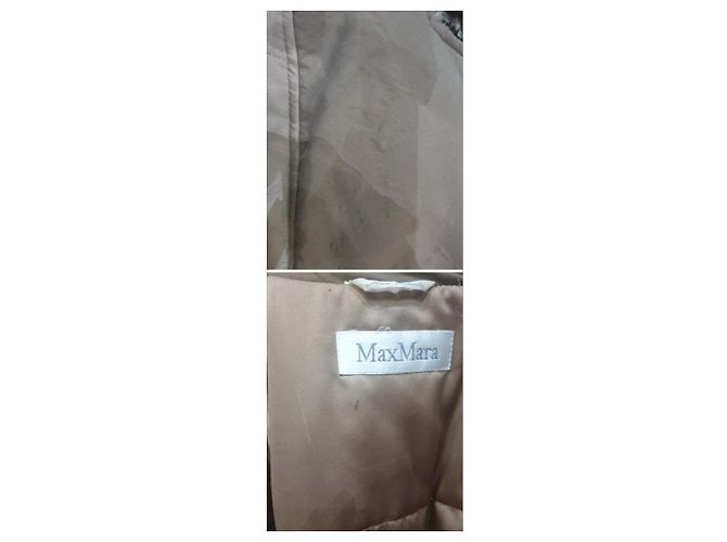Caban Max Mara con botonadura forrada Bronce - vista 4