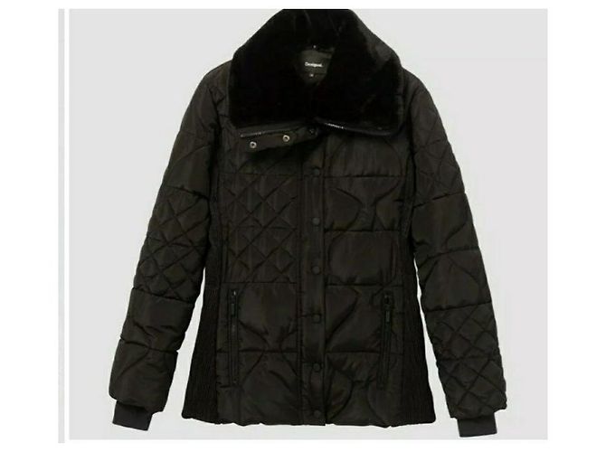Chaqueta Desigual matelassé negro - vista 3
