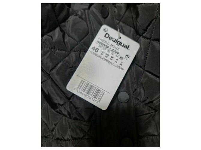 Chaqueta Desigual matelassé negro - vista 7