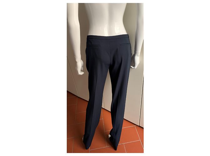 Emporio Armani Blu Poly Stretchhose Dunkelblau - Ansicht 10