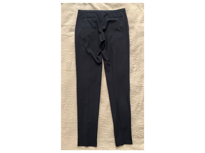 Emporio Armani Blu Poly Stretchhose Dunkelblau - Ansicht 2