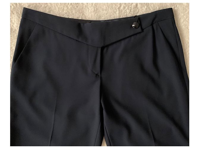 Emporio Armani Blu Poly Stretchhose Dunkelblau - Ansicht 3
