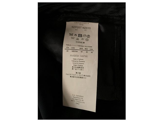 Emporio Armani Blu Poly Stretchhose Dunkelblau - Ansicht 6