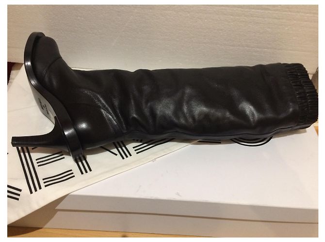 Botas Kenzo Memento 3 de cuero negro - vista 3