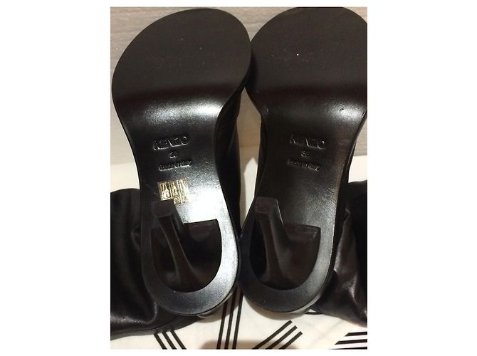 Botas Kenzo Memento 3 de cuero negro - vista 4