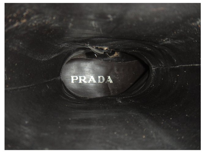 Botas de prada en pitón p 38,5 Beige - vista 7
