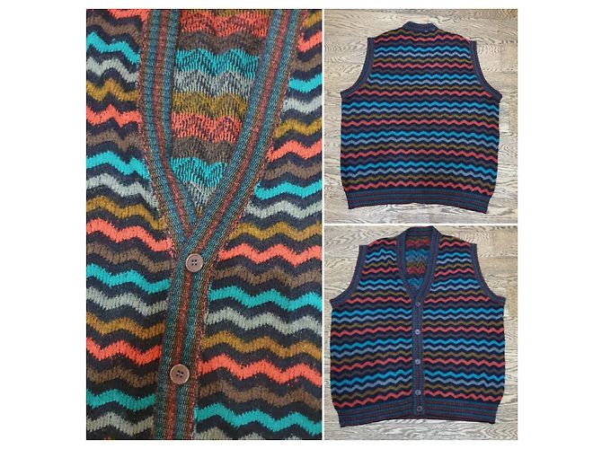 Missoni Vintage Sweater Weste Mehrfarben - Ansicht 2