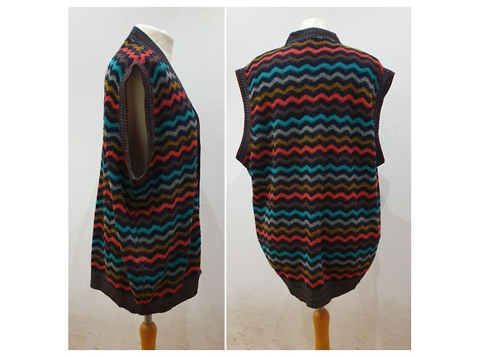 Missoni Vintage Sweater Weste Mehrfarben - Ansicht 4