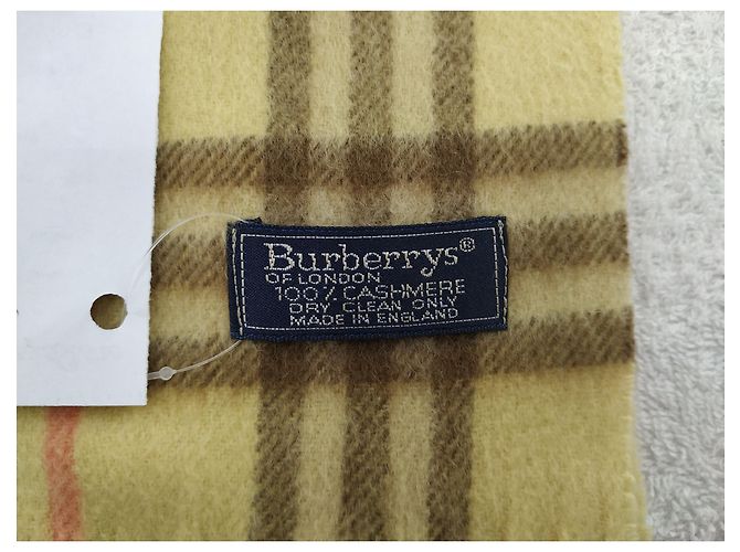 Sciarpa Burberry in cashmere gialla Giallo - vista 6