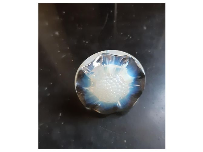 Lalique Anello di cristallo fiore - opale - vista 3