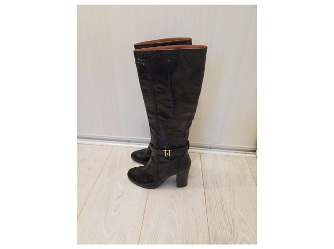 Botas Lanvin de charol negro - vista 4