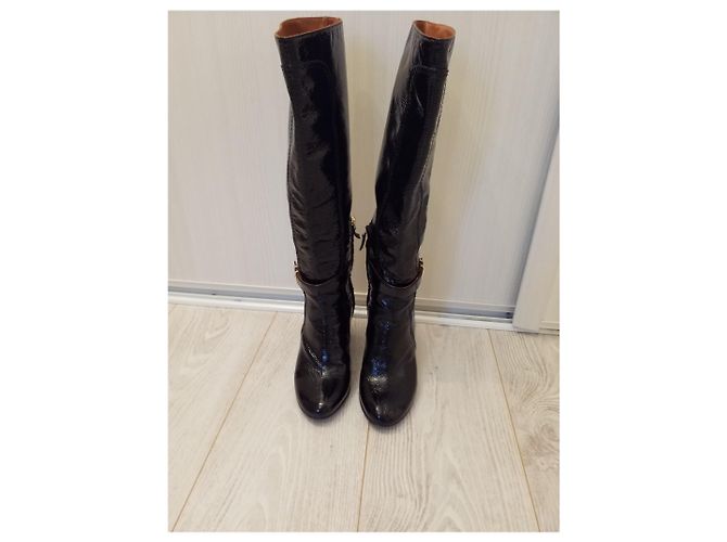 Botas Lanvin de charol negro - vista 5
