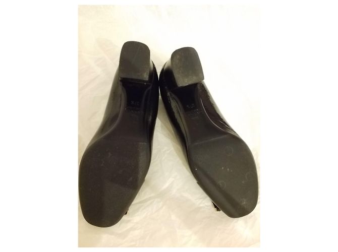 Mocassini Lanvin in vernice nera Nero - vista 2