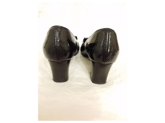Mocassini Lanvin in vernice nera Nero - vista 4