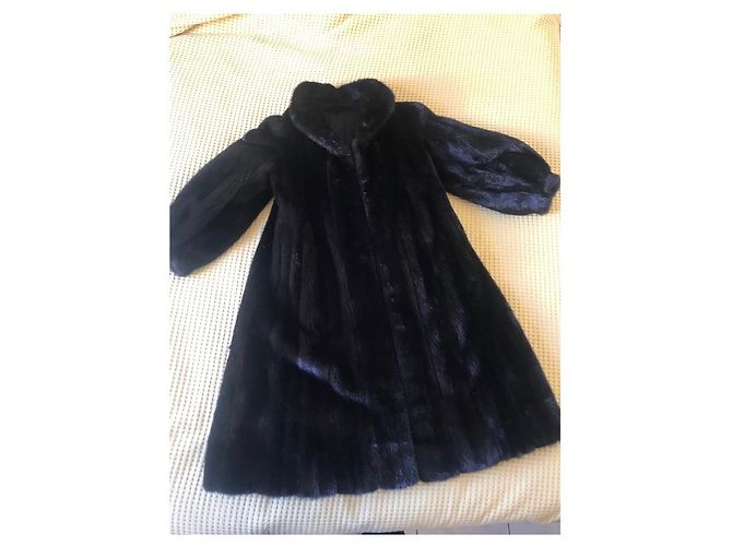 Autre Marque Abrigo de visón Blackglama americano marrón oscuro Negro - vista 2
