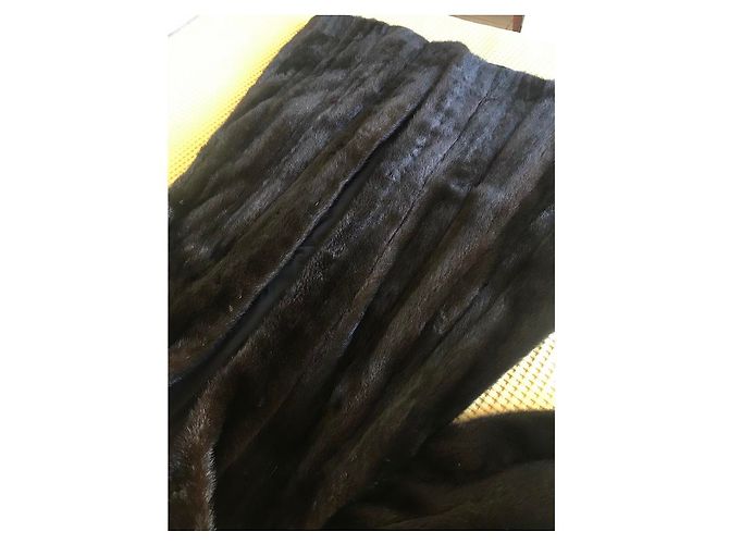 Autre Marque Abrigo de visón Blackglama americano marrón oscuro Negro - vista 5