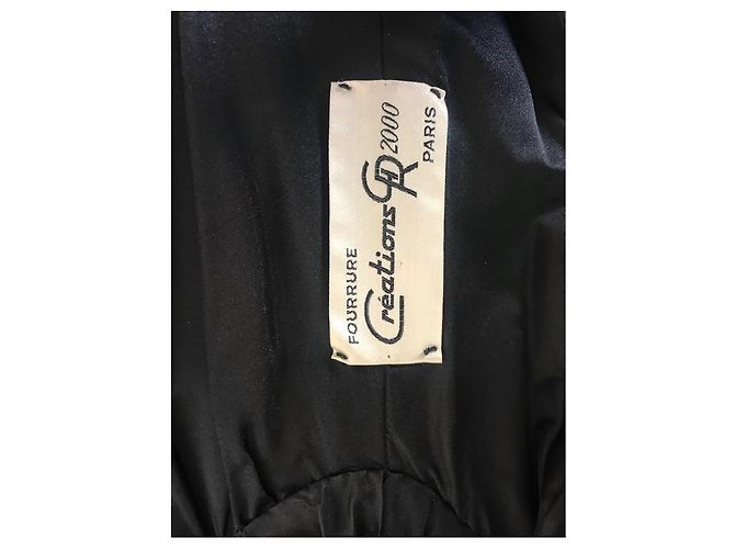 Autre Marque Abrigo de visón Blackglama americano marrón oscuro Negro - vista 6