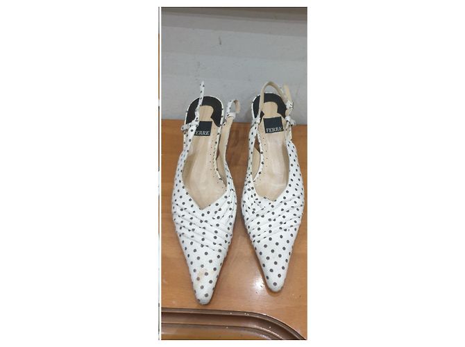 Gianfranco Ferré Vintage décolleté pois Ferré Nero Bianco - vista 6