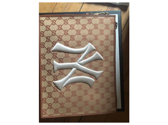 Borsa gucci Yankees NY piccola - nuova Beige - vista 6
