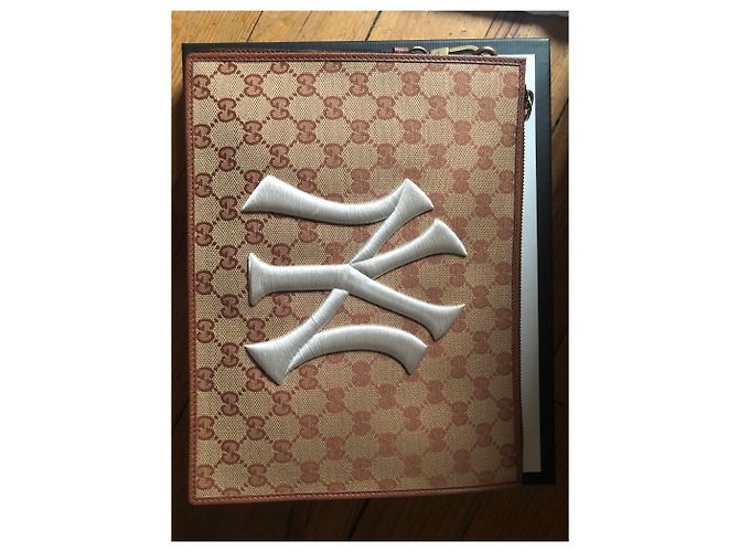 Borsa gucci Yankees NY piccola - nuova Beige - vista 7