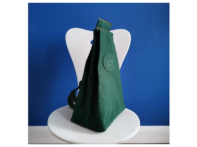 Mochila Hermès verde de algodón - vista 7