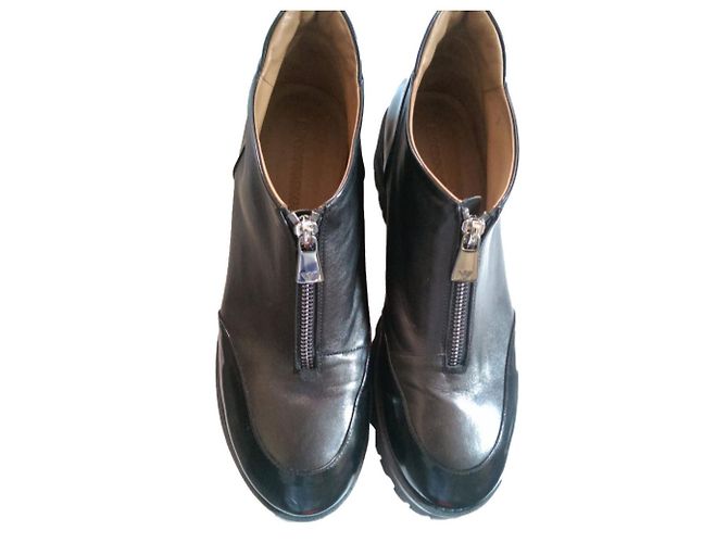 Stivaletti Emporio Armani in pelle nera - vista 7