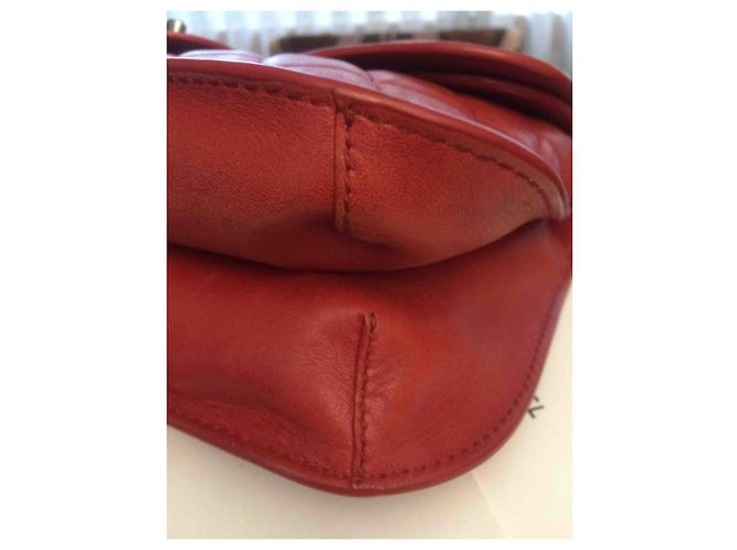 Portafoglio Chanel Timeless in pelle di agnello rossa argento Rosso - vista 5