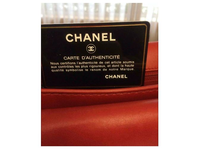 Portafoglio Chanel Timeless in pelle di agnello rossa argento Rosso - vista 7
