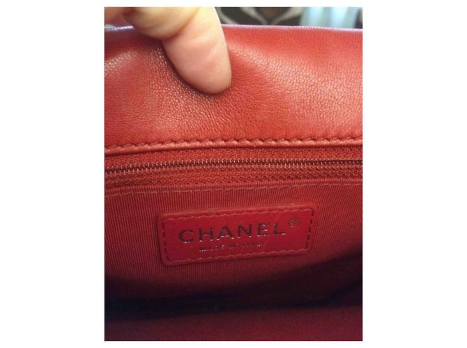 Portafoglio Chanel Timeless in pelle di agnello rossa argento Rosso - vista 8