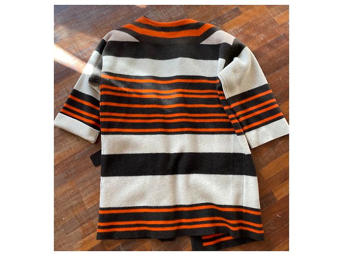 Abrigo Chloé de lana y cachemir beige naranja marrón Multicolor - vista 2
