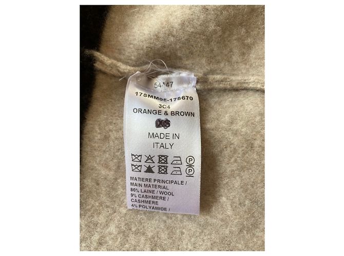 Abrigo Chloé de lana y cachemir beige naranja marrón Multicolor - vista 3