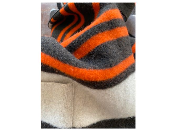 Abrigo Chloé de lana y cachemir beige naranja marrón Multicolor - vista 4