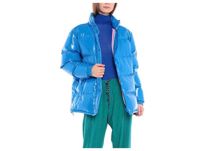 Abrigo Alberta Ferretti Azul Colección Rainbow - vista 6