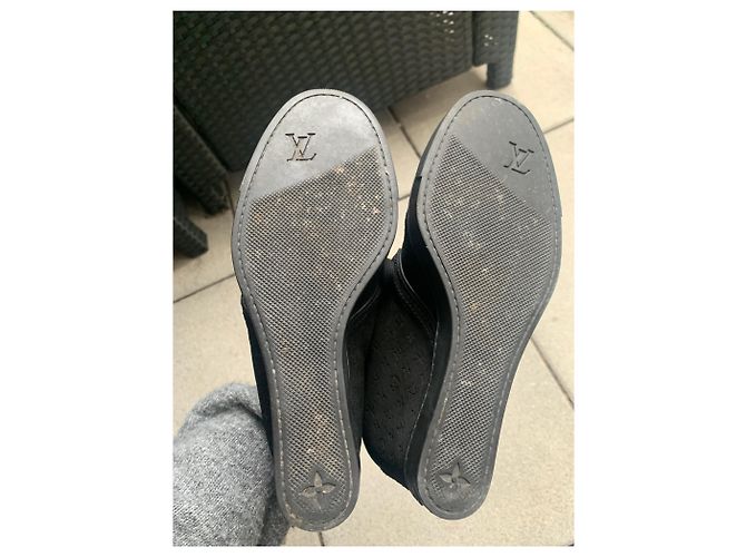 Sneakers Louis Vuitton Millenium Wedge Nero - vista 5